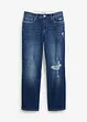 Jean droit cropped taille mi-haute élastiquée, peu extensible, bonprix