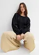 Blouse oversize nouée dans le dos, en viscose mélangée, bonprix