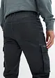 Stretch-Cargohose in gewaschener Optik, Straight, bonprix