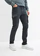 Stretch-Cargohose in gewaschener Optik, Straight, bonprix