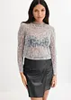Langarmshirt mit Glitzerdetail, bonprix