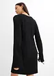 Robe courte en crêpe texturé, bonprix