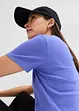 Lot de 2 T-shirts en coton côtelé, bonprix
