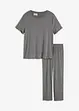 Pyjama aus Rippe, bonprix