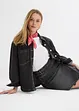 Jupe en jean style portefeuille, bonprix