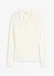 Ripp-Strickpullover mit Polokragen, bonprix