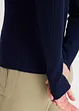 Ripp-Strickpullover mit Polokragen, bonprix