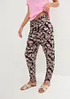 Pantalon taille haute en jersey de viscose à ceinture smockée, bonprix
