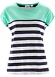 T-shirt en fil flammé, manches courtes, bonprix