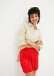 Short en jersey texturé à taille haute élastiquée, bonprix