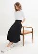 Jupe midi en jersey avec poches, bonprix