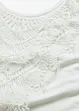 T-shirt à empiècement crochet, bonprix