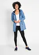 Long-Fleecejacke mit Kapuze, bonprix