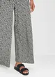 Pantalon palazzo en jersey avec taille confortable, imprimé, bonprix