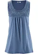 Top coton à dentelle, bonprix