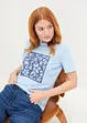 T-Shirt mit Blumendruck, bonprix