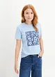 T-Shirt mit Blumendruck, bonprix