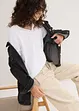 Lot de 5 T-shirts longs et amples à col V, bonprix
