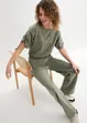 Jersey-Jumpsuit mit weitem Bein, bonprix