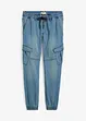 Jean jogger droit avec poches cargo, Regular, bonprix