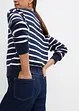 Pull rayé oversize, bonprix