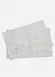 Lot de 2 sets de table imprimé lapin, bonprix