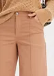 Pantalon twill avec passepoil, bonprix