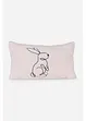 Coussin déco ultra-doux avec broderie lapin moderne, bonprix