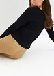 Velourlederimitat-Hose mit Bequembund, bonprix