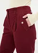 Pantalon en twill léger, paper bag, bonprix