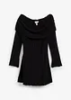 Robe en maille à encolure Bardot, bonprix