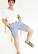 Bermuda cargo avec lin et ceinture, Regular, bonprix
