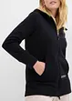 Sweat zippé en doux coton mélangé, bonprix