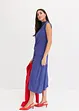 Midikleid mit Drappierung und asymmetrischen Saum, bonprix