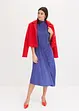Midikleid mit Drappierung und asymmetrischen Saum, bonprix