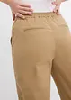 Pantalon à enfiler en coton élastiqué, bonprix