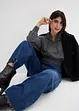 Jean baggy taille mi-haute, toile ultra-douce, bonprix