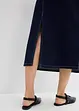 Jupe midi en jean, taille mi-haute, toile ultra-douce, bonprix