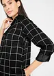 Karierte Longbluse mit Taschen, bonprix
