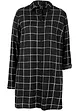 Karierte Longbluse mit Taschen, bonprix