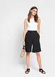 Bermudas aus Leinen-Viskose-Mix, High-Waist, bonprix