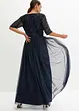 Robe longue avec broderie en sequins, bonprix