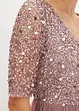 Robe longue avec broderie en sequins, bonprix