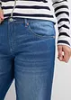 Jean droit taille mi-haute et élastiquée, raccourci, bonprix
