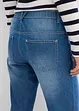 Jean droit taille mi-haute et élastiquée, raccourci, bonprix
