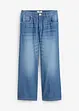 Jean droit taille mi-haute et élastiquée, raccourci, bonprix