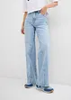 Jean large taille haute, peu extensible, bonprix