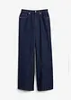 Jean large taille haute, peu extensible, bonprix