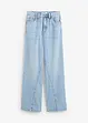 Jean large taille haute, peu extensible, bonprix