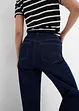 Jean large taille haute, peu extensible, bonprix